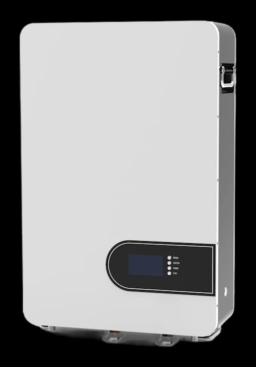 PowerCell wall battery, front view with status display