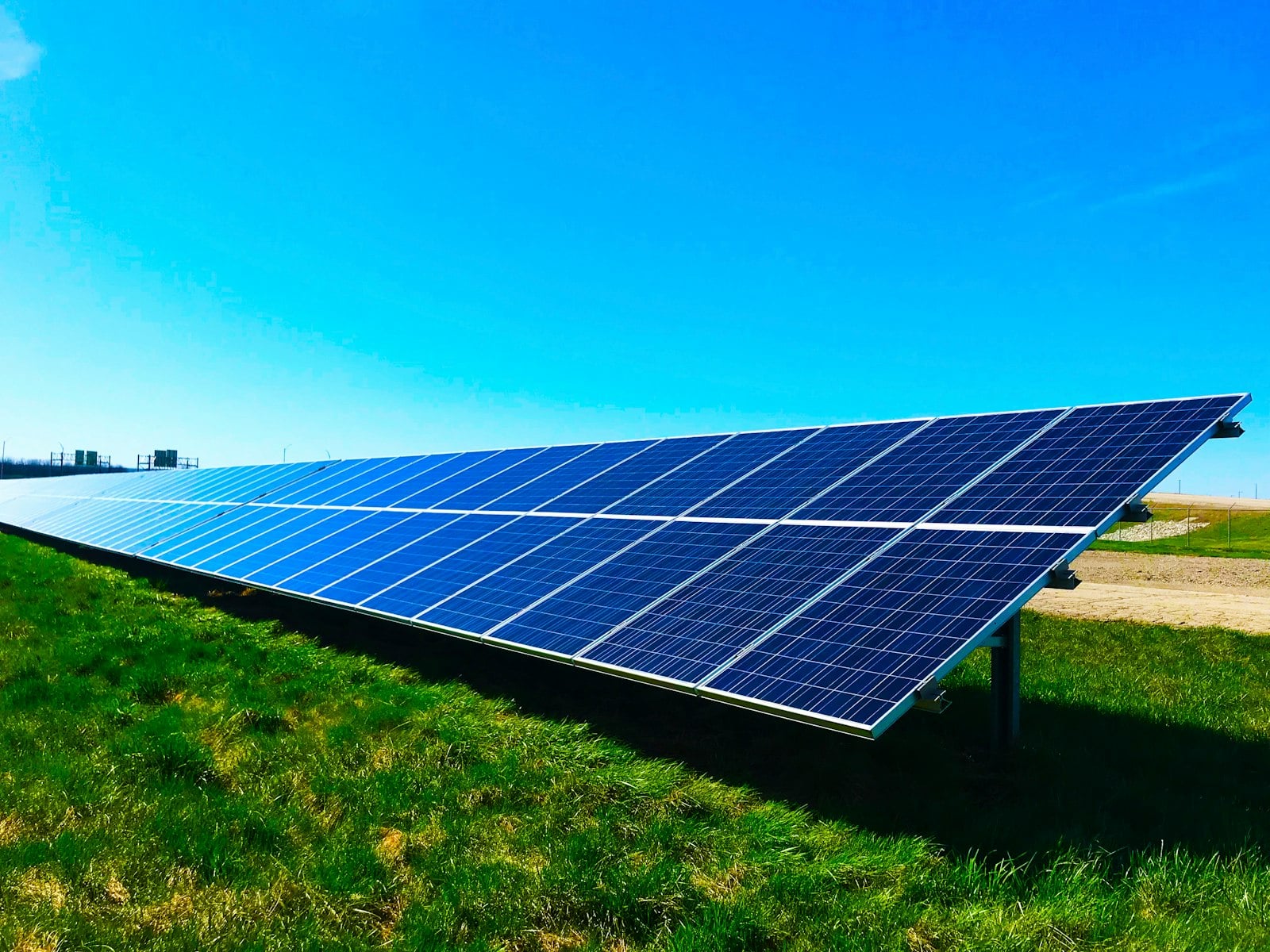 Ground-mounted solar array